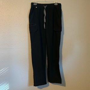 Black figs scrub pants